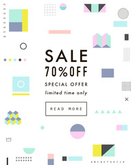 Creative Social Media Sale header or banner with discount offer