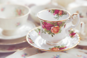 Tea cup vintage porcelain - 120213847
