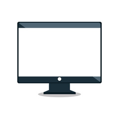 computer screen digital virtual isolated vector illustration eps 10
