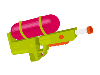 clipart of a colorful water gun