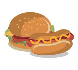 burger fast food design isolated vector illustration eps 10