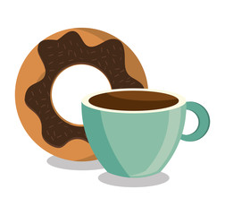 donut sweet dessert isolated vector illustration eps 10