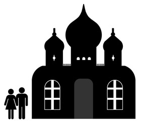 Eglise Orthodoxe et un couple