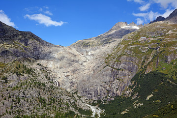 Obraz premium Rhonegletscher, Rhonequelle, Schweiz