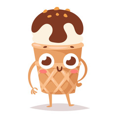 Sweet emotion vector character