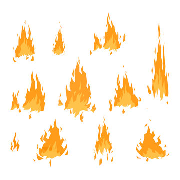 Fire flame vectorisolated