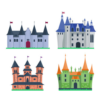 Castle cartoon vector illustration