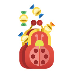 Purse wallet vector icon