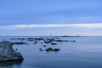 名島の鳥居　裕次郎灯台　森戸海岸