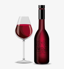 wine label design isolated vector illustration eps 10