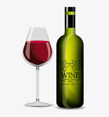 wine label design isolated vector illustration eps 10