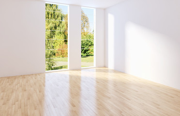 Obraz premium Soggiorno moderno con parquet