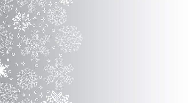 Snowfall background with copy space