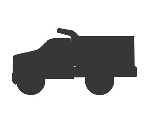 truck vehicle delivery isolated icon vector illustration design