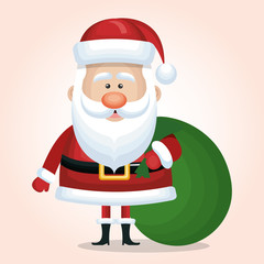 santa claus christmas isolated vector illustration eps 10