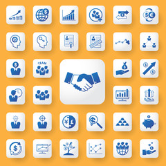 App icon business and money Icons set. vector illustration.