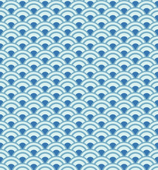 Sea waves seamless pattern