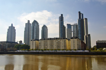 Fototapeta premium View of Puerto Madero, modern part of Buenos Aires.