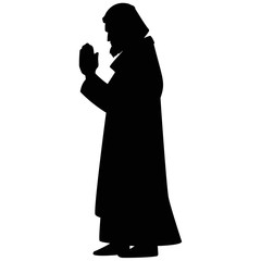 Joseph Praying Silhouette