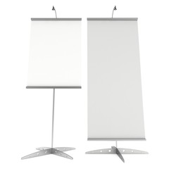 Blank Roll Up Banner Stands.