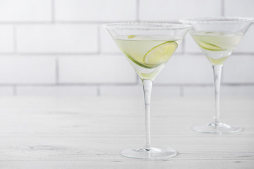 Fresh home made Margarita cocktails