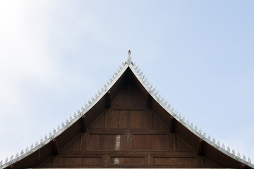 Naklejka premium the front of roof Thailand style