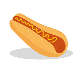 icon hot dog food design vector illustration eps 10