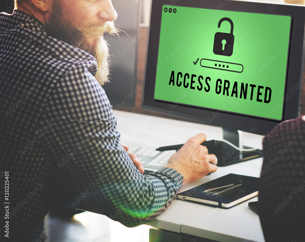 Poster access granted anytime available possible unlock concept