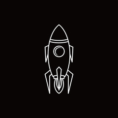 Rocket icon vector