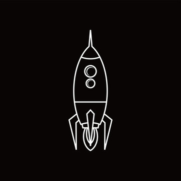 Rocket icon vector