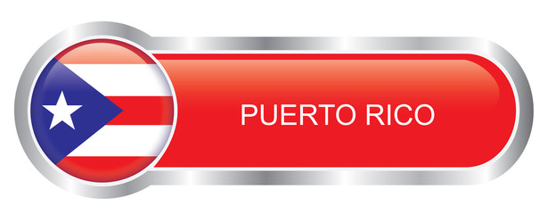 Puerto Rico Flag glossy banner