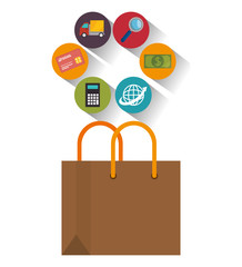 e-commerce shop online design vector illustration eps 10