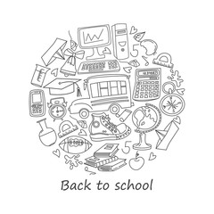 Illustration Doodle Back to School