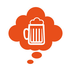 beer drink bar isolated vector illustration design