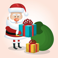 santa claus christmas isolated vector illustration eps 10