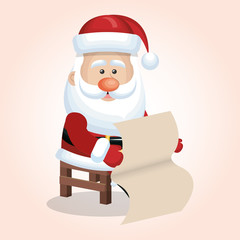 santa claus christmas isolated vector illustration eps 10