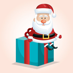 santa claus christmas isolated vector illustration eps 10