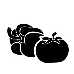 Fresh sweet pepper, tomato.