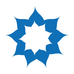 beautiful flower drawing isolated vector illustration design