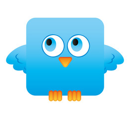 cute bird comic cartoon vector illustration design