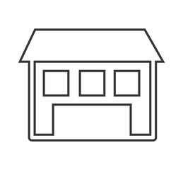 house home silhouette isolated icon vector illustration design