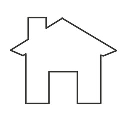 house home silhouette isolated icon vector illustration design