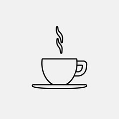 Coffee cup vector flat icon