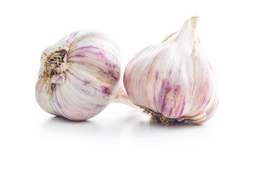The fresh garlic.