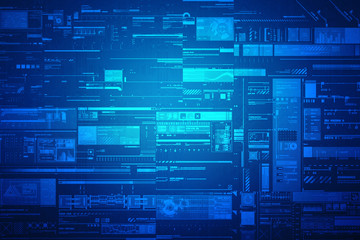 Digital Abstract business background,2d illustration