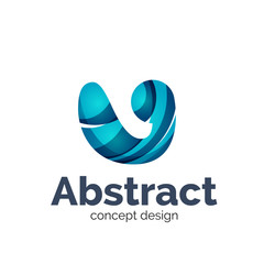 Business vector logo template - wave