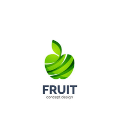 Vector apple fruit icon