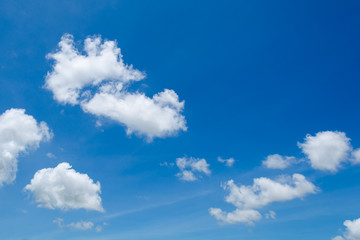 Beutyful blue sky with white cloud.