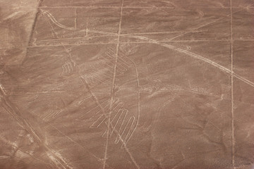 Nazca Lines seen from helicopter, Peru
