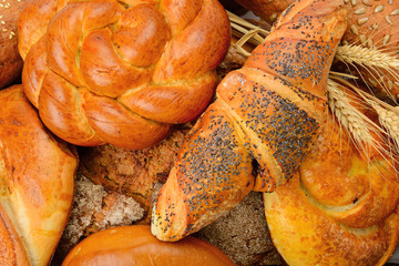 background baked goods and pastry products